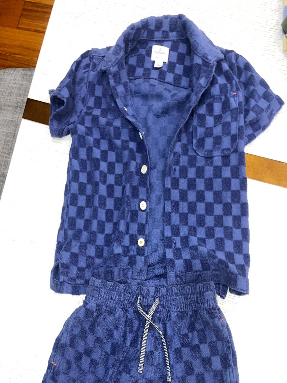 J.Crew Crewcuts Checkered Terry Pull-On Shorts – Size 4/5